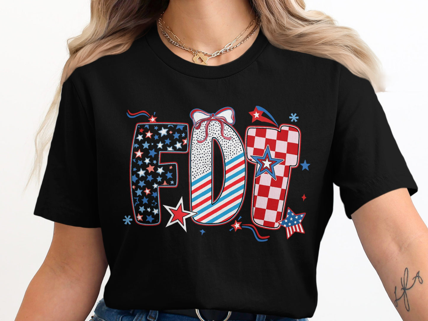 Festive FDT Graphic Tee Shirt for Patriotic Celebrations product type