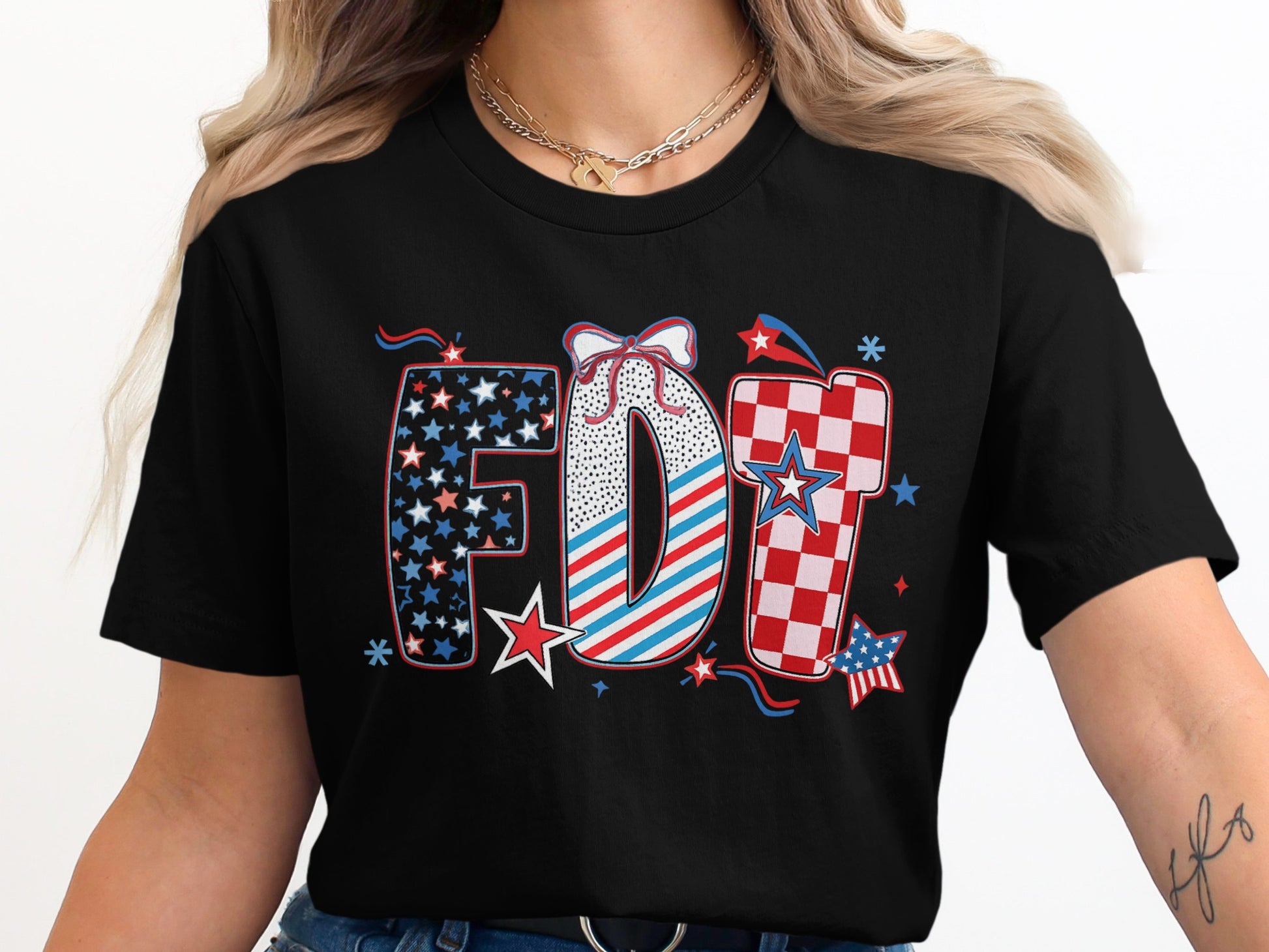Festive FDT Graphic Tee Shirt for Patriotic Celebrations product type