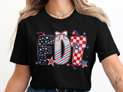 Festive FDT Graphic Tee Shirt for Patriotic Celebrations product type