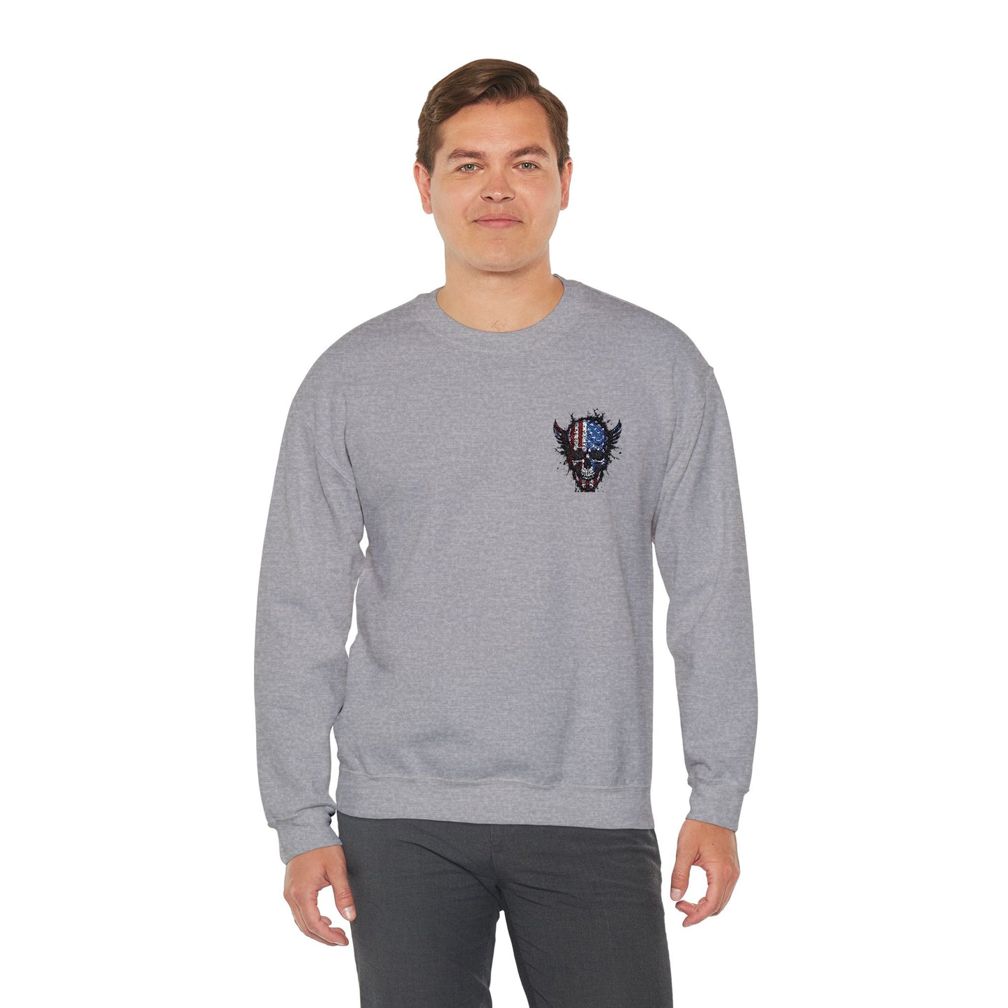 Artistic Graphic Crewneck Sweatshirt - Bold Design for Creative Souls