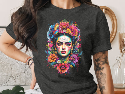 Colorful Floral Woman Face Artwork Vivid Design product type