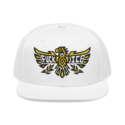 Fuck Ice Defiant Phoenix Emblem Misc Product Defiant Eagle Statement Embroidery Hat