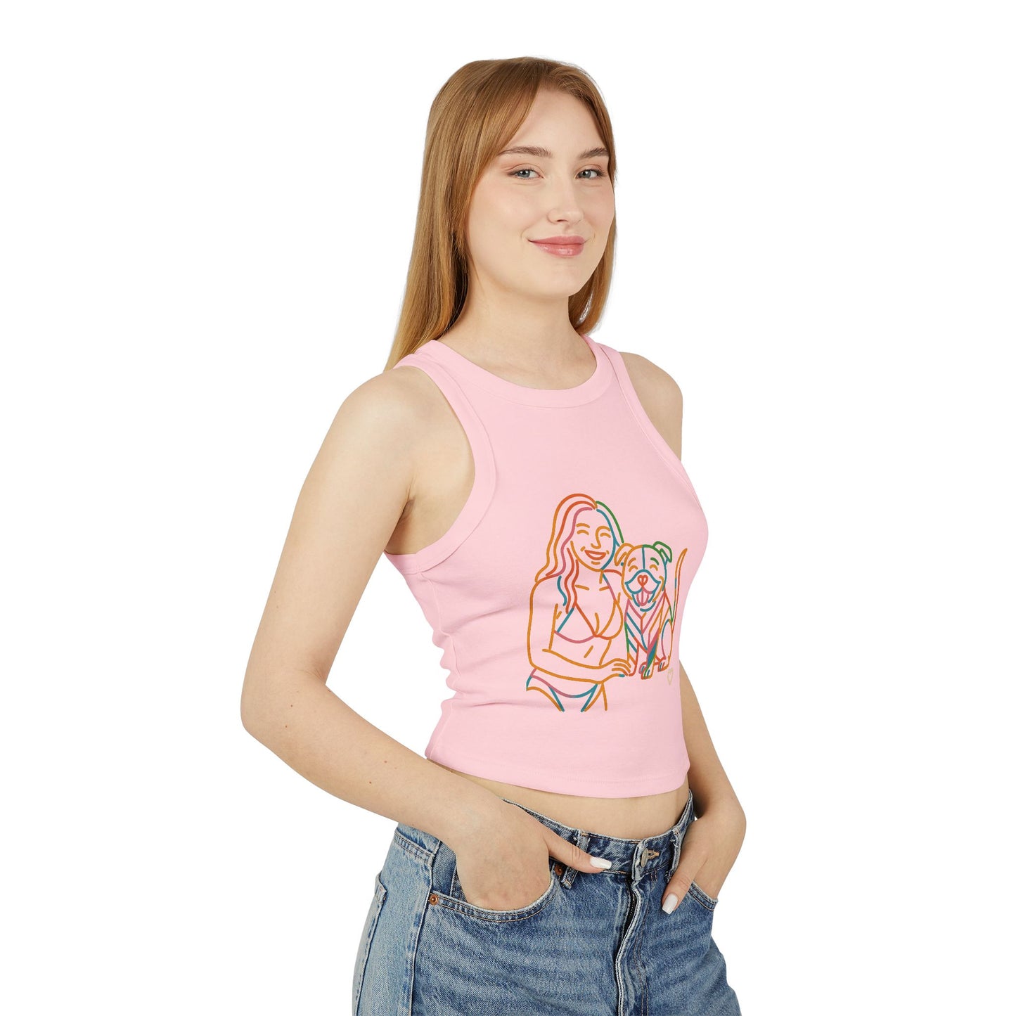 Pride tank top Cute Pet-Themed Women's Micro Rib Racer Tank Top - Perfect Summer Fit