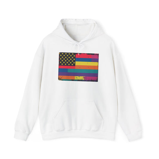 pride hoodie Pride & Patriotism Hoodie | Unisex Heavy Blend™ Sweatshirt