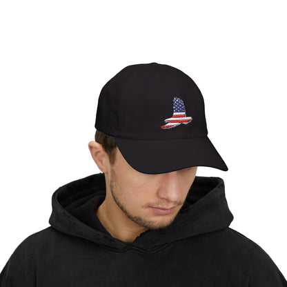 4th of July Classic Cap with American Flag Design, Patriotic Cap, Adjustable Hat, Gift for Dad, Summer Accessory, Independence Day