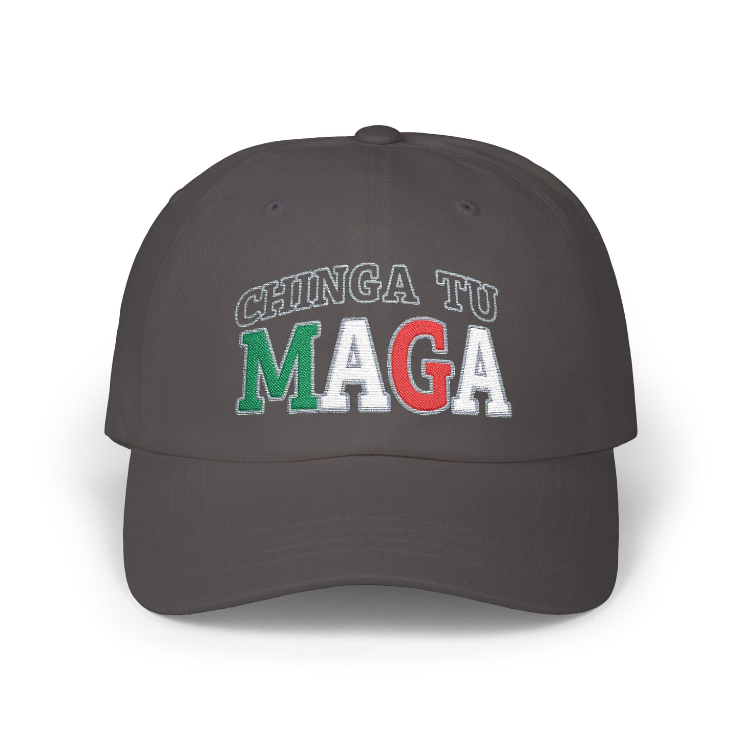 CHINGA Tu Maga Hat Embroidered Classic Dad Cap, Casual Hat for Every Occasion, Trendy Gift for Dads, Summer Accessory, Unisex Cap
