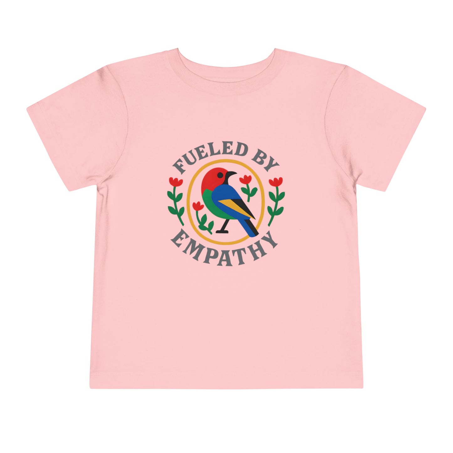 Empathy Bird Toddler Tee - Cute Short Sleeve Shirt for Kids, Gift for Birthdays, Encouraging Apparel, Toddler Fashion