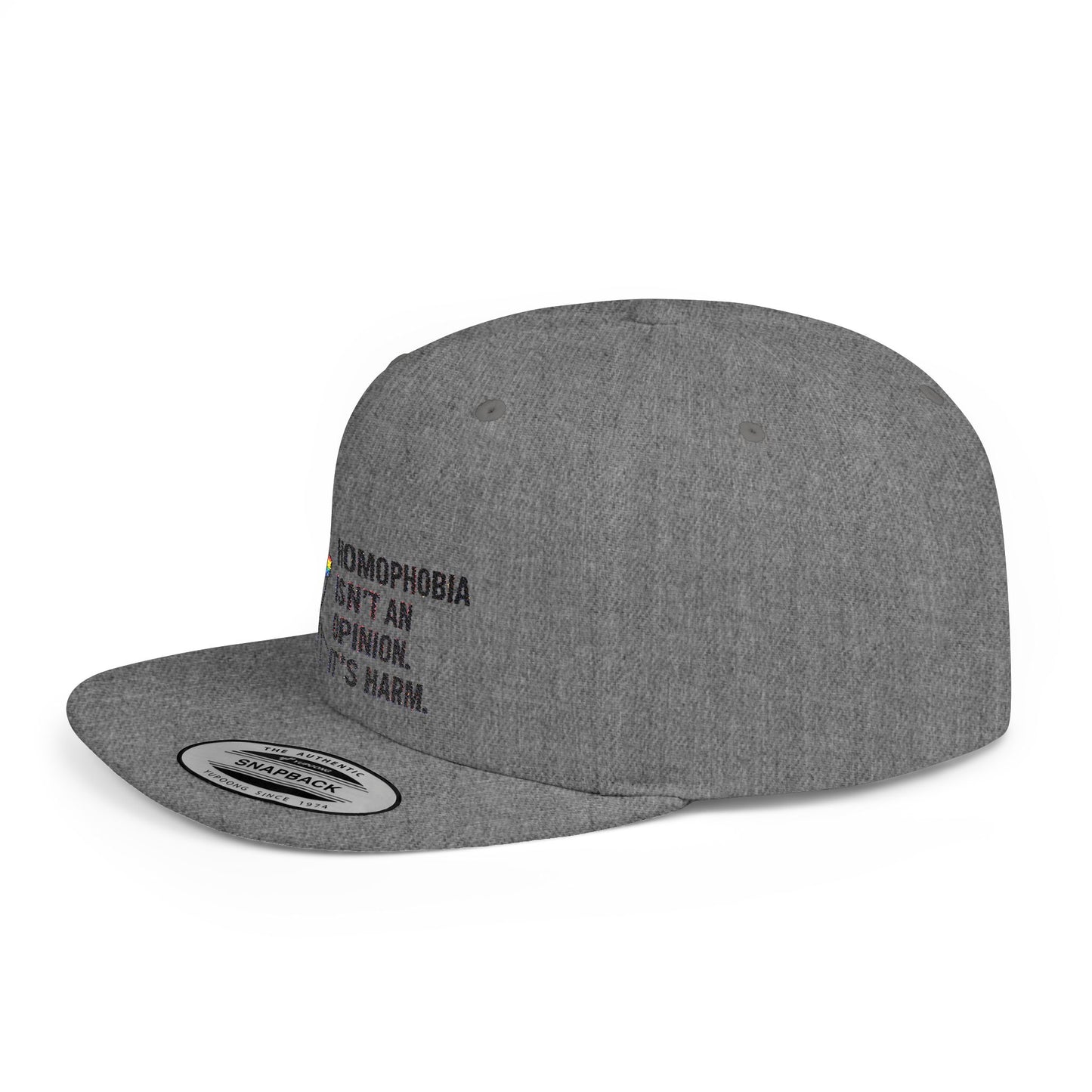 Frida Kahlo-Inspired Flat Bill Snapback Hat | LGBTQ+ Pride Apparel, Statement Cap, Fashion Accessory, Gift for Activists, Casual Wear