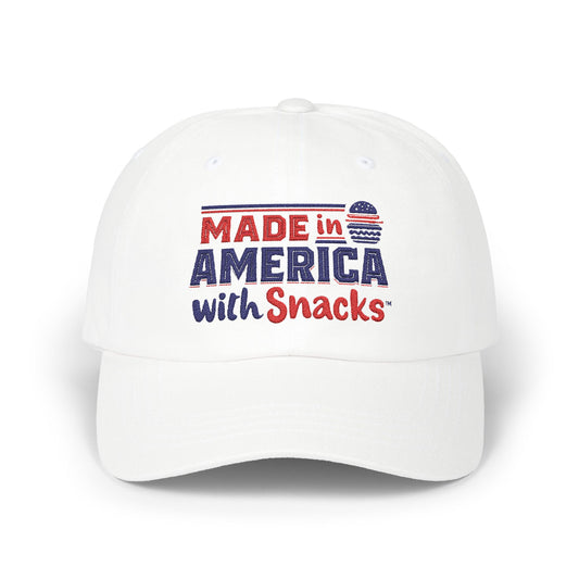 Made in America Dad Cap – Casual Cap for Snack Lovers