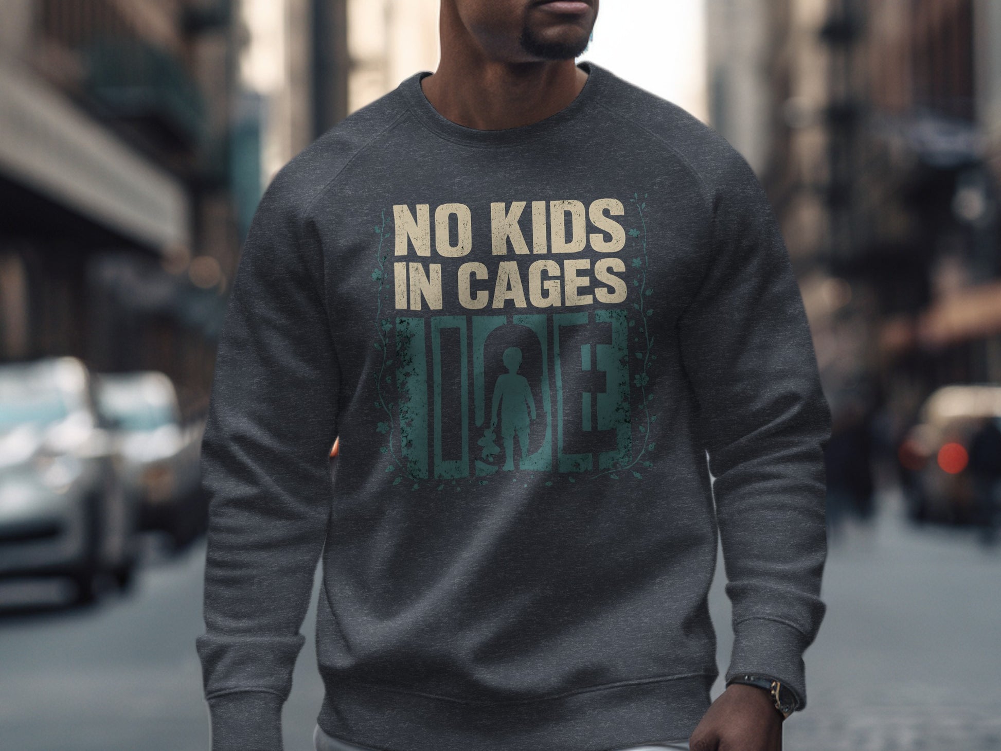 No Kids In Cages Statement Sweatshirt product