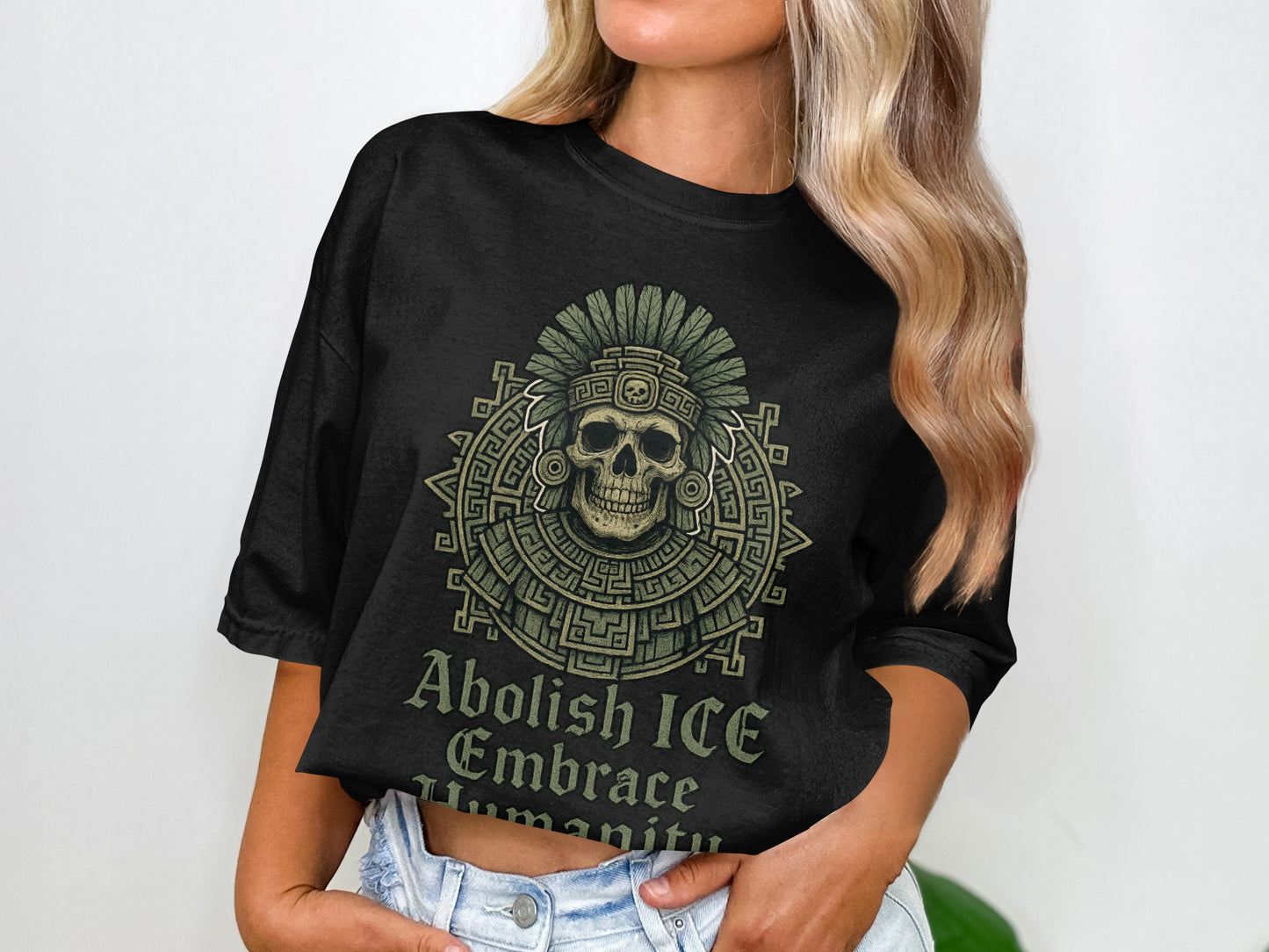 Abolish ICE Embrace Humanity Graphic Shirt