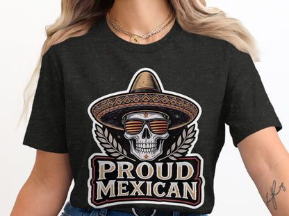 Proud Mexican Skull Graphic T-Shirt product type