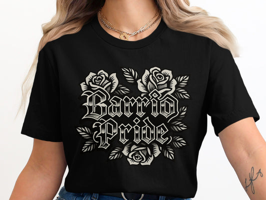 Stylish Barrio Pride Roses in Bloom memorable t-shirt product type