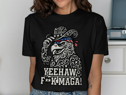 Yeehaw F**k Maga Eagle Graphic Tee Shirt product type