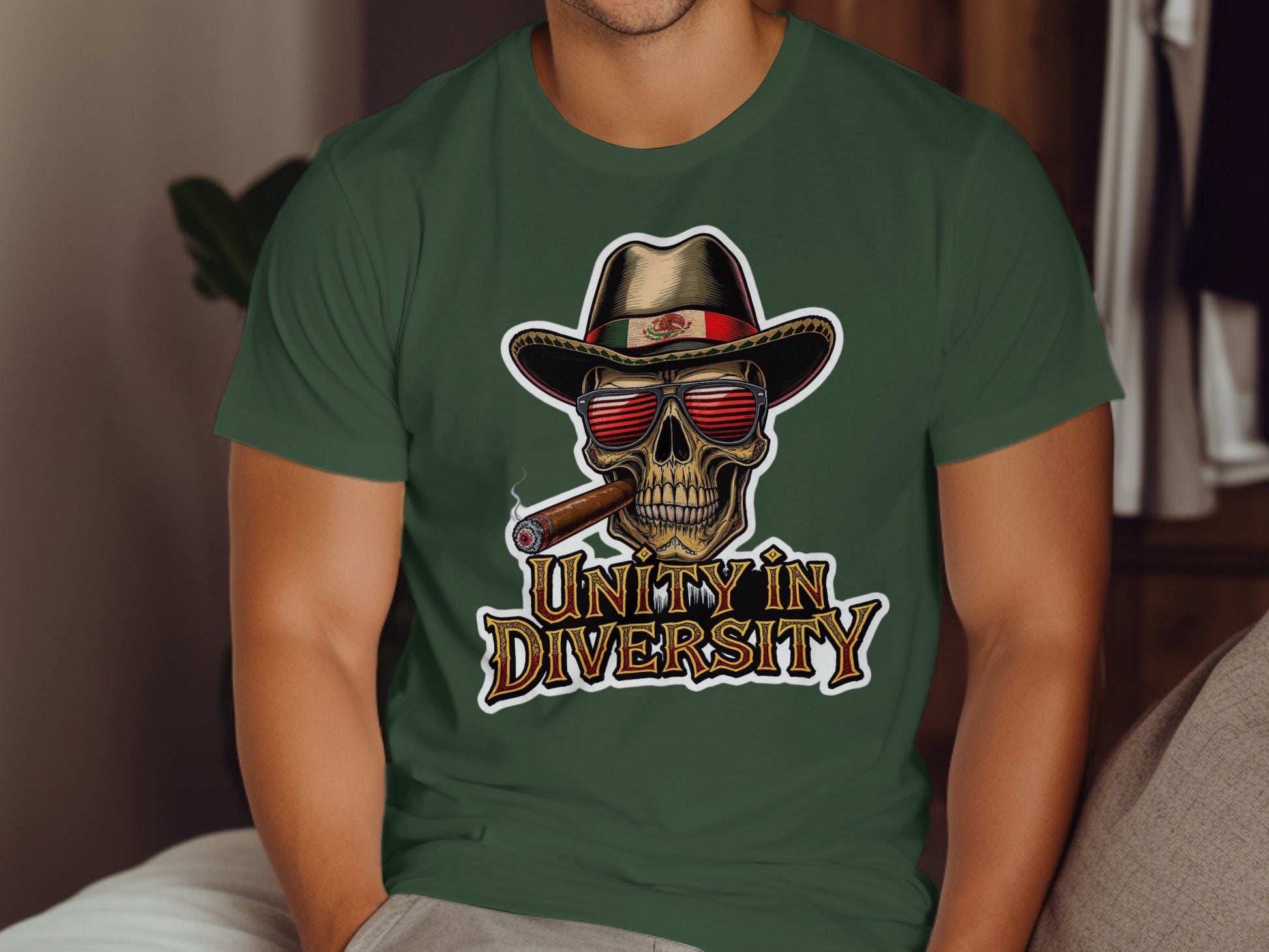 Unity in Diversity Skull Design T-Shirt product type