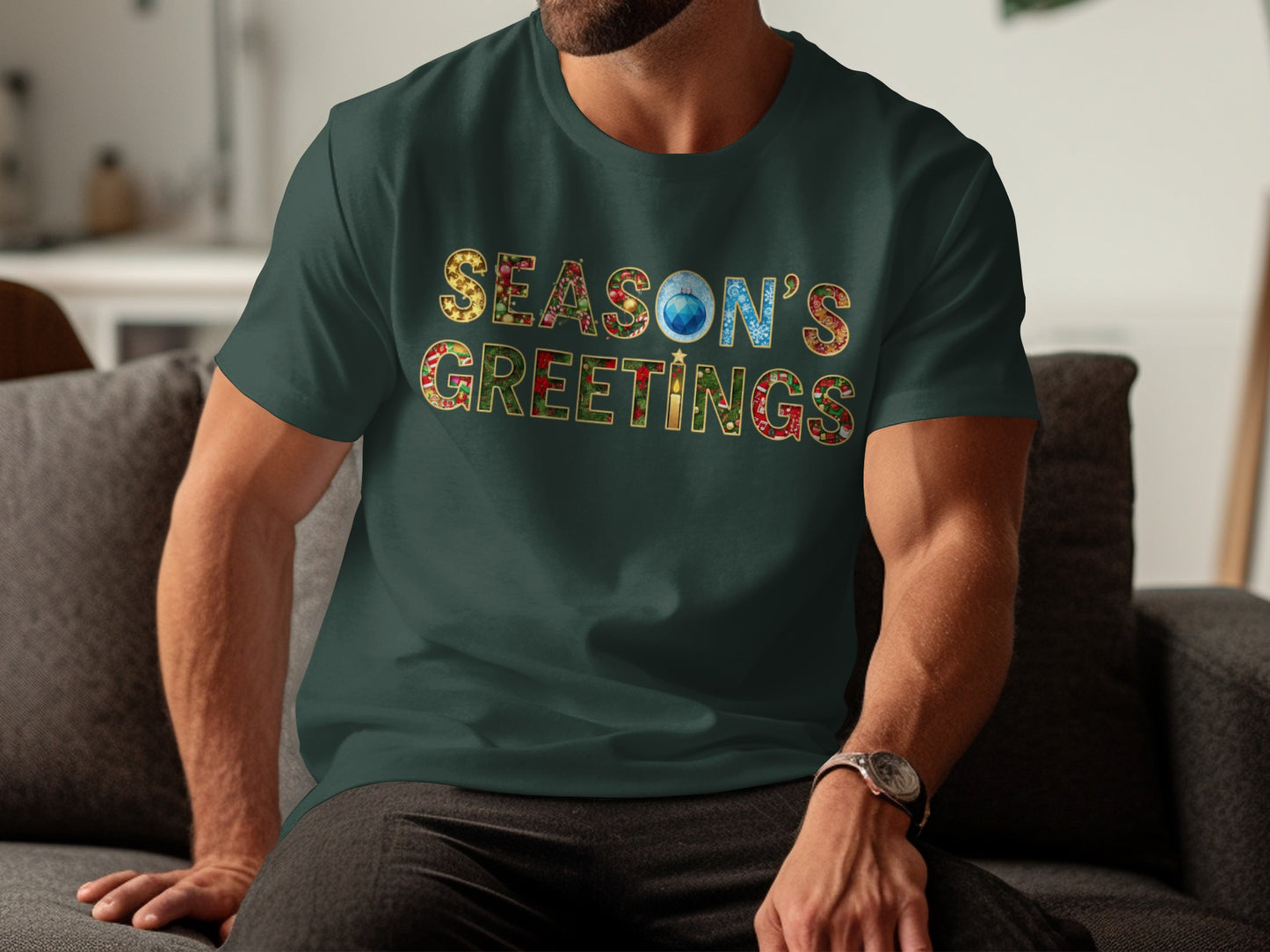 Season's Greetings T-shirt for Festive Celebrations
