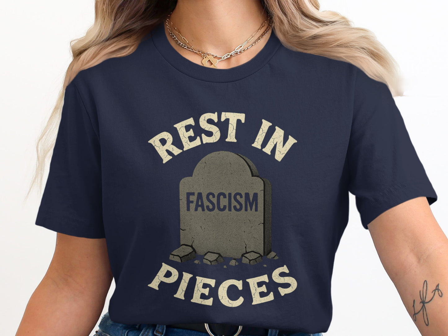 Rest In Fascism Pieces Graphic T Shirt product