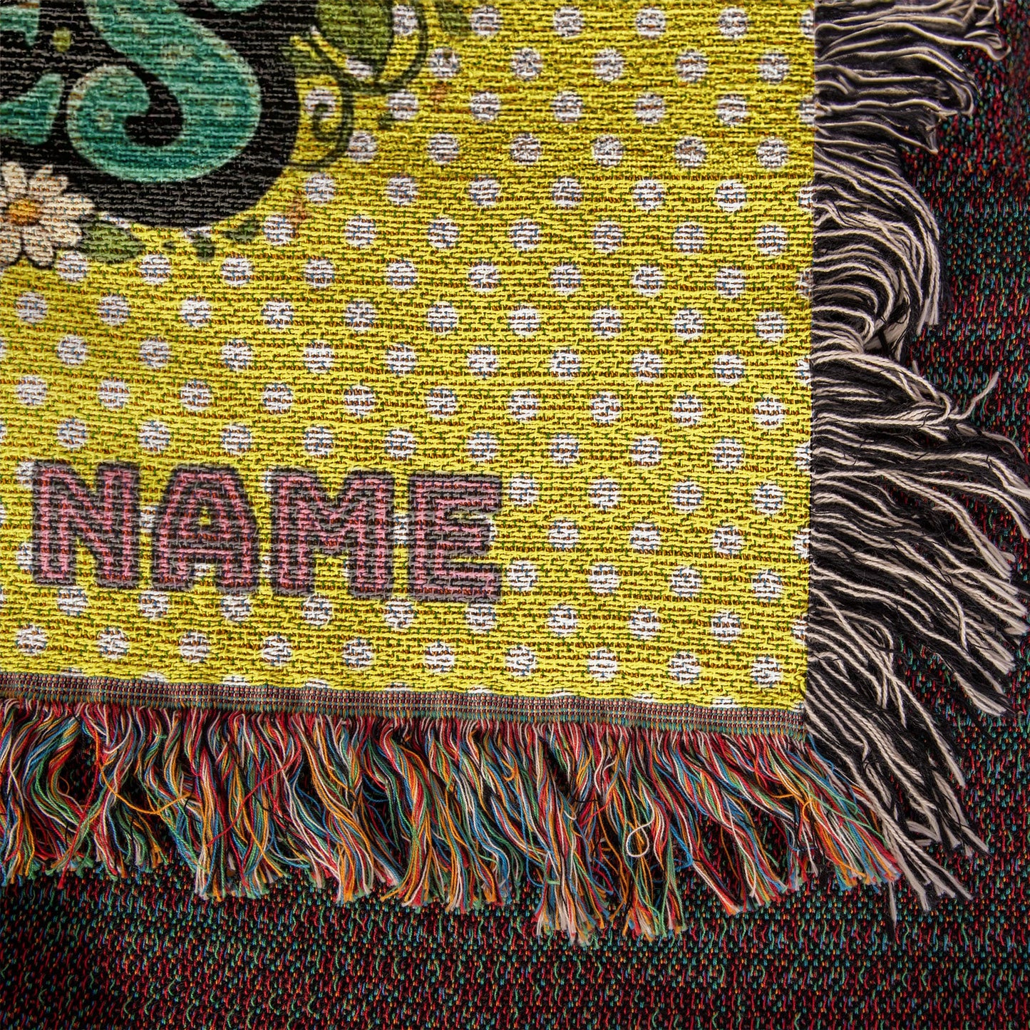 Custom Mother's blanket, add your personalization to Woven Blanket, amazing quality