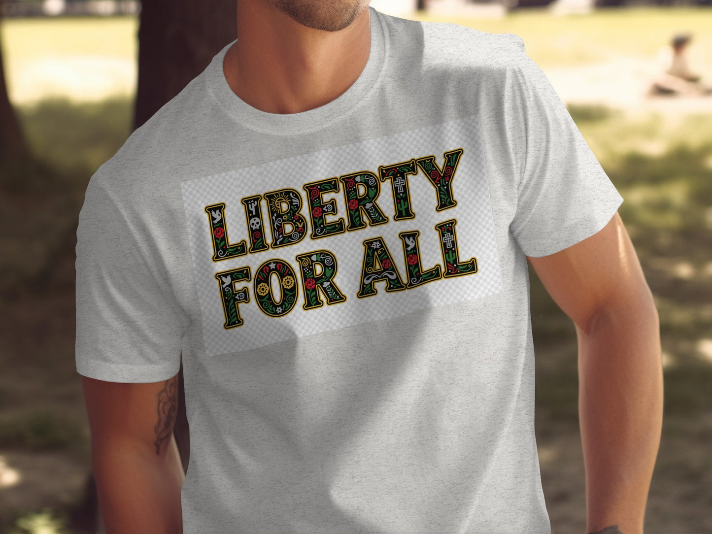 Liberty For All Statement Graphic T-Shirt