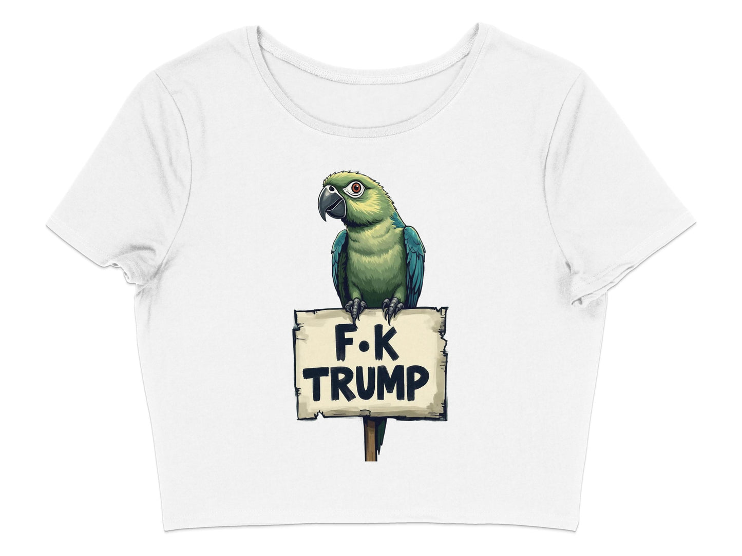 Parrot Holding Sign F K Trump Graphic T-shirt product
