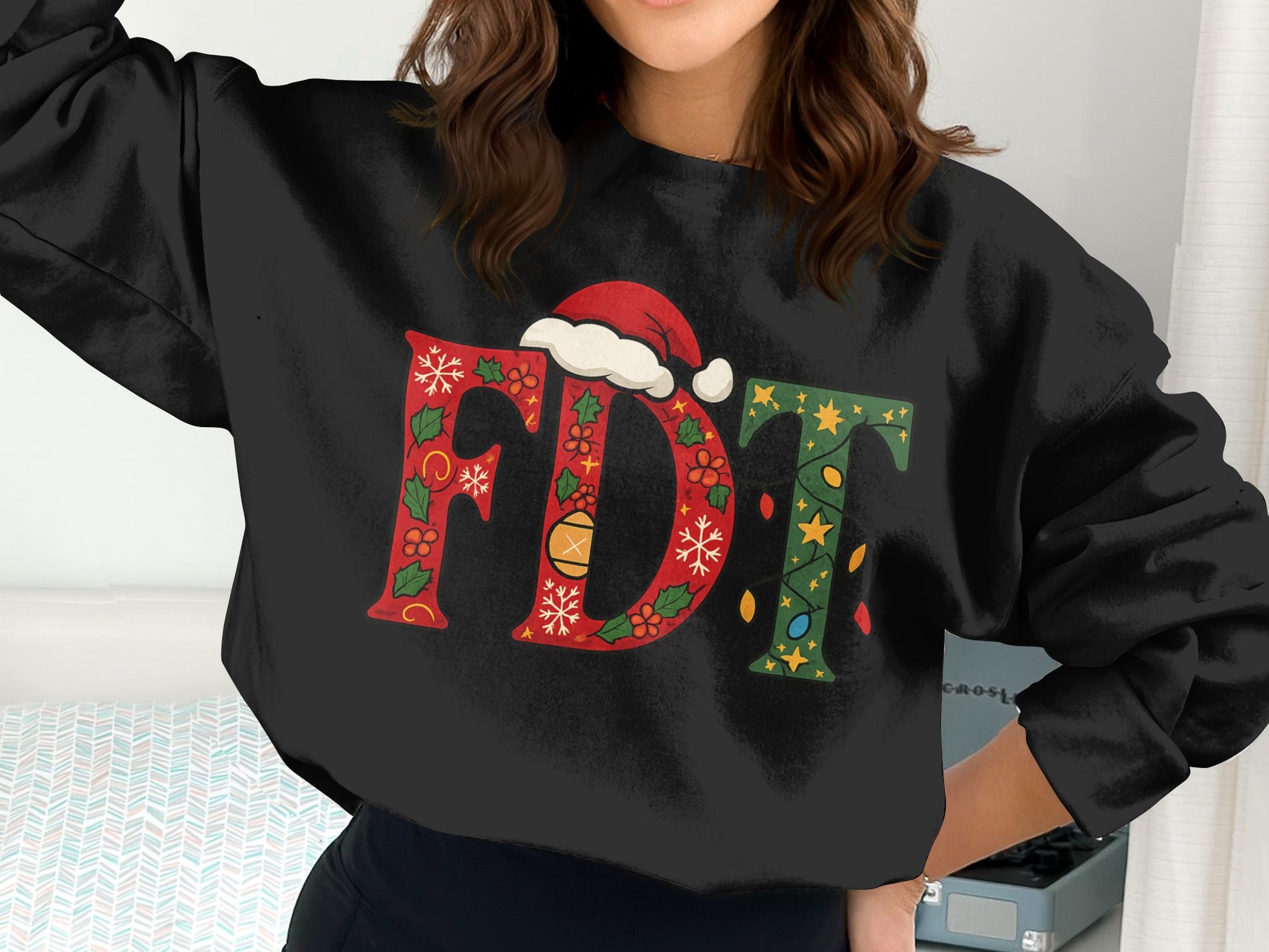 Festive Holiday Santa FDT Sweatshirt