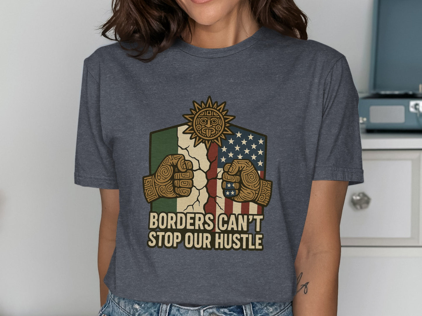Borders Can't Stop Our Hustle Graphic T-shirt product