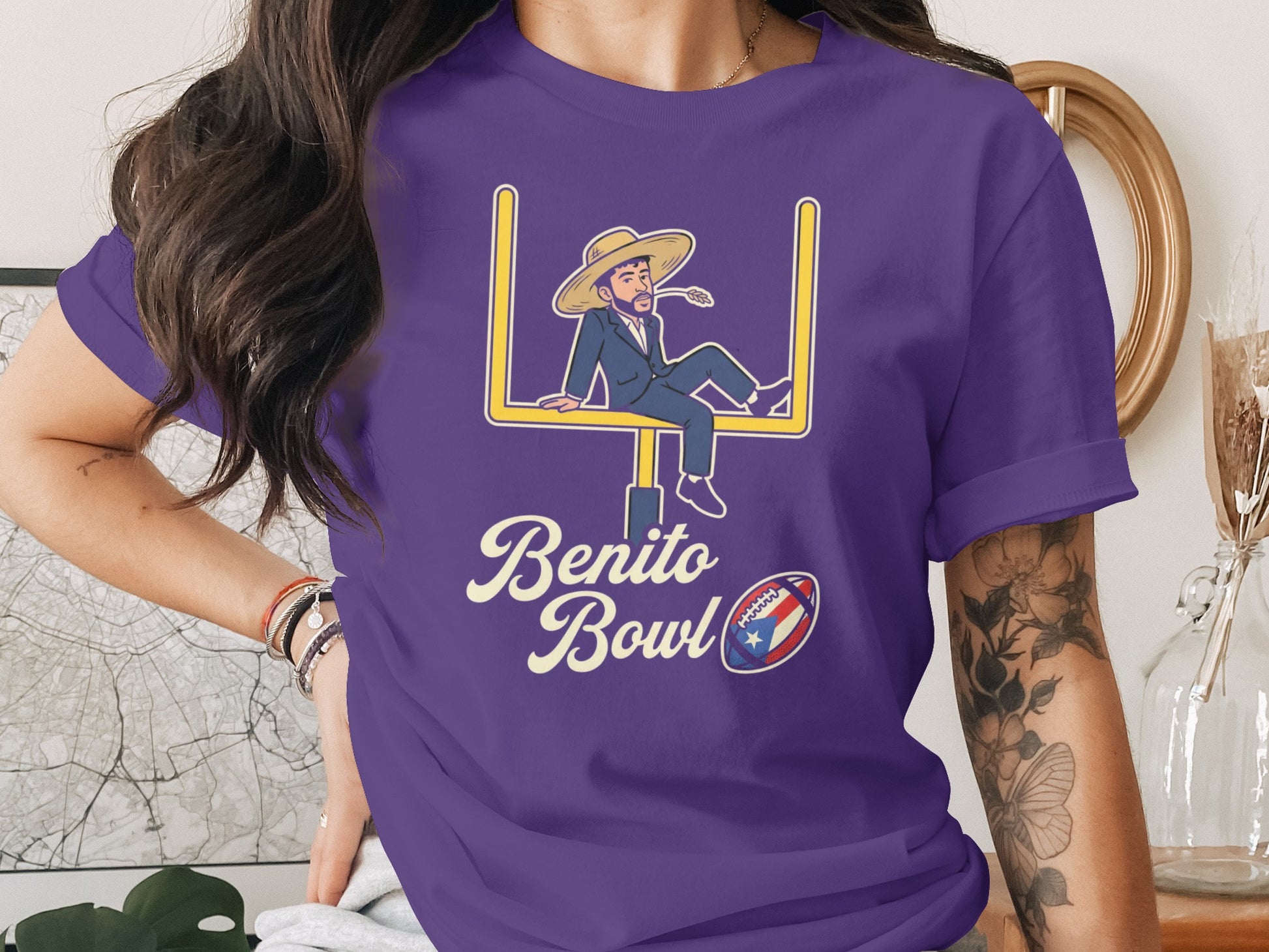 Benito Bowl Graphic T-Shirt Fun Unique Sports Design