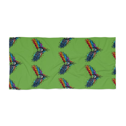 pride towel Vibrant Parrot Beach Towel, Summery Vibes, Perfect for Beach Days, Tropical Theme, Great for Pool Parties, Gift for Bird Lovers
