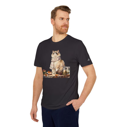 Cat with Scarf and Accessories Graphic Shirt