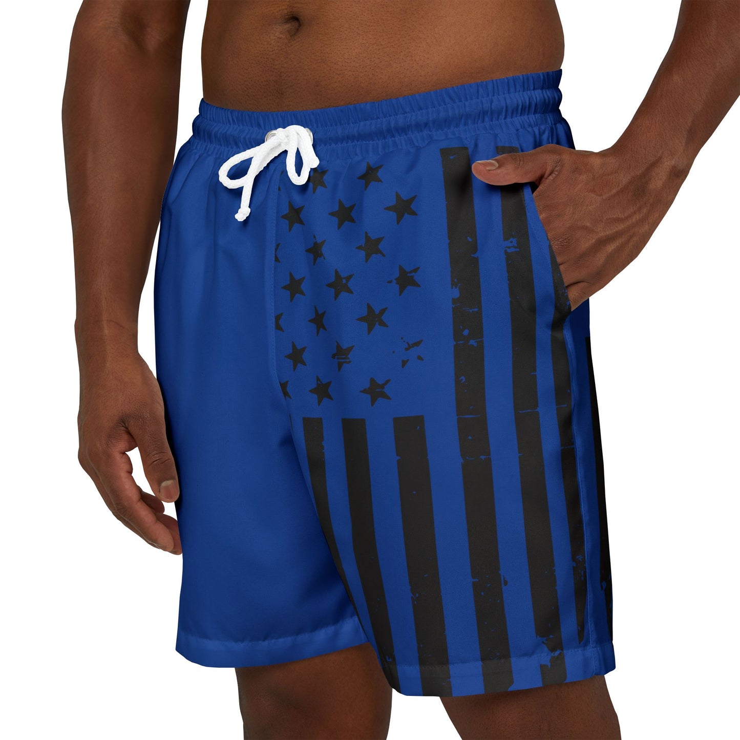 Patriotic Swim Shorts, 4th of July Swimwear, Unisex Beach Shorts, Fireworks Swim Trunks, Summer Pool Wear, Holiday Swim Attire