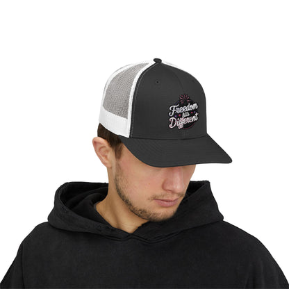 Freedom Hits Different Snapback Trucker Cap - Stylish Sportswear for Summer Activities