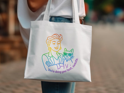 You're Doing Your Best Sweetie Tote Bag product type