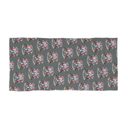 4th july Patriotic Beach Towel - Celebrate 4th of July, USA Spirit, Summer Vibes, Beach Essentials, Pool Day, Independence Day Decor