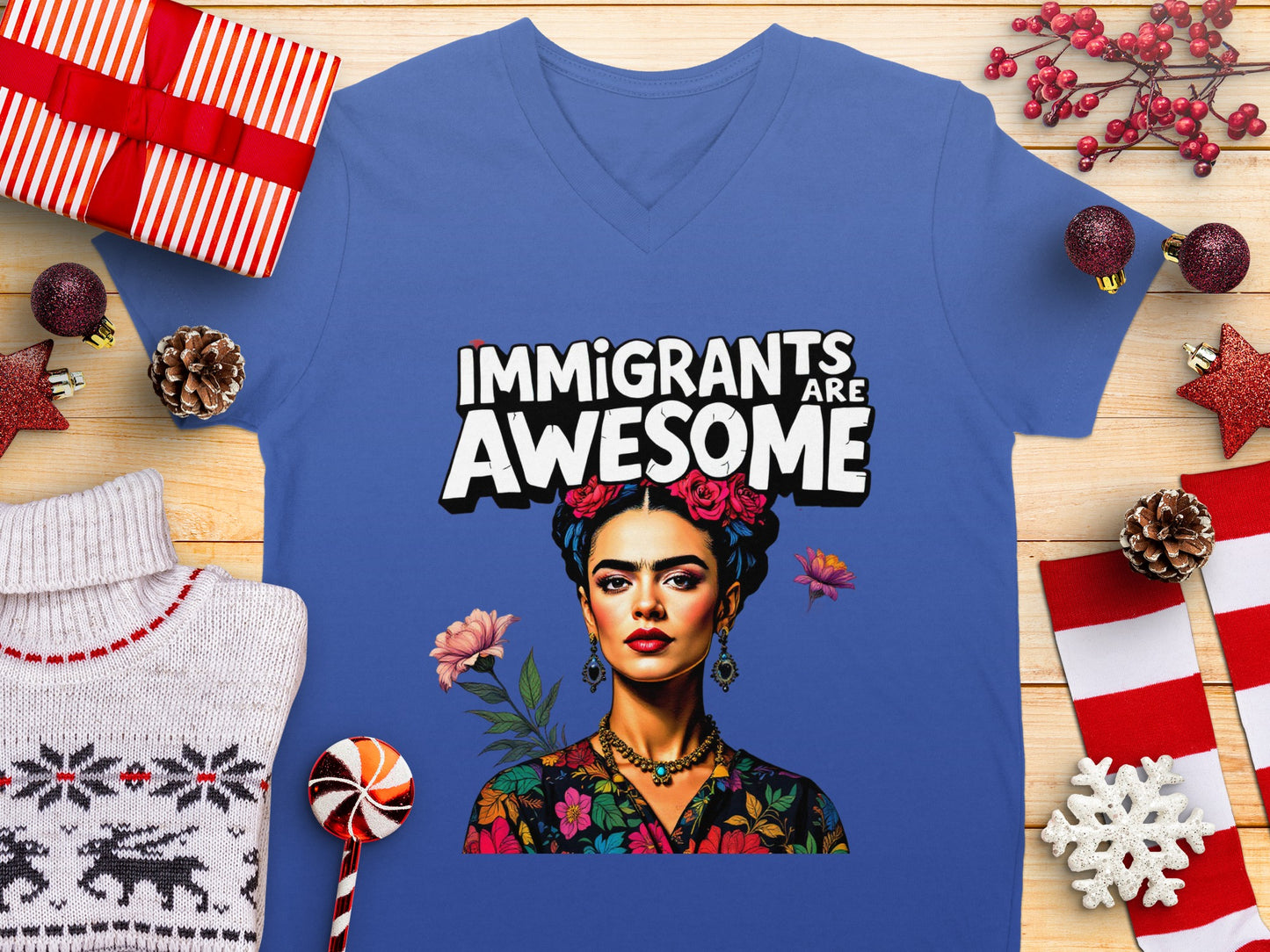 Immigrants Are Awesome Graphic Art T-shirt
