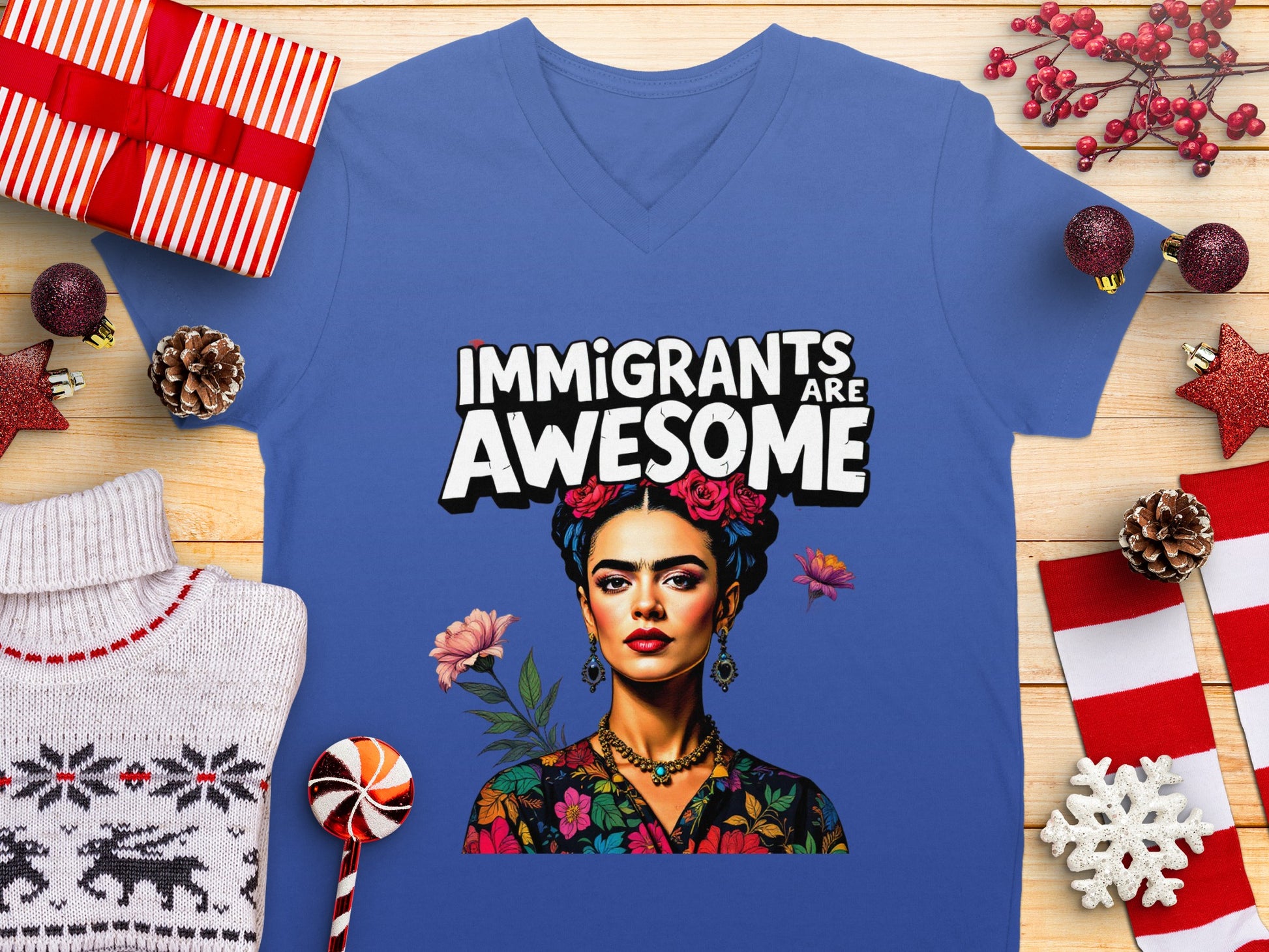 Immigrants Are Awesome Graphic Art T-shirt
