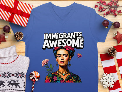 Immigrants Are Awesome Graphic Art T-shirt