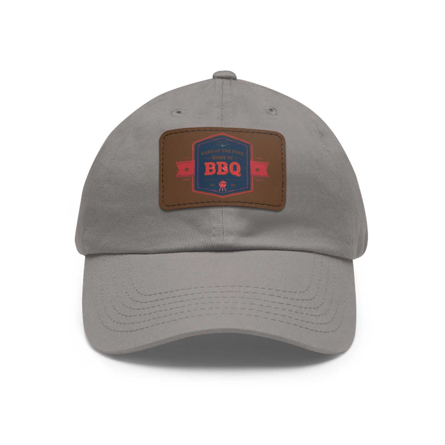BBQ Dad Hat with Leather Patch - Perfect Gift for Grill Enthusiasts