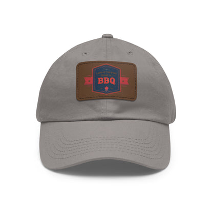 BBQ Dad Hat with Leather Patch - Perfect Gift for Grill Enthusiasts