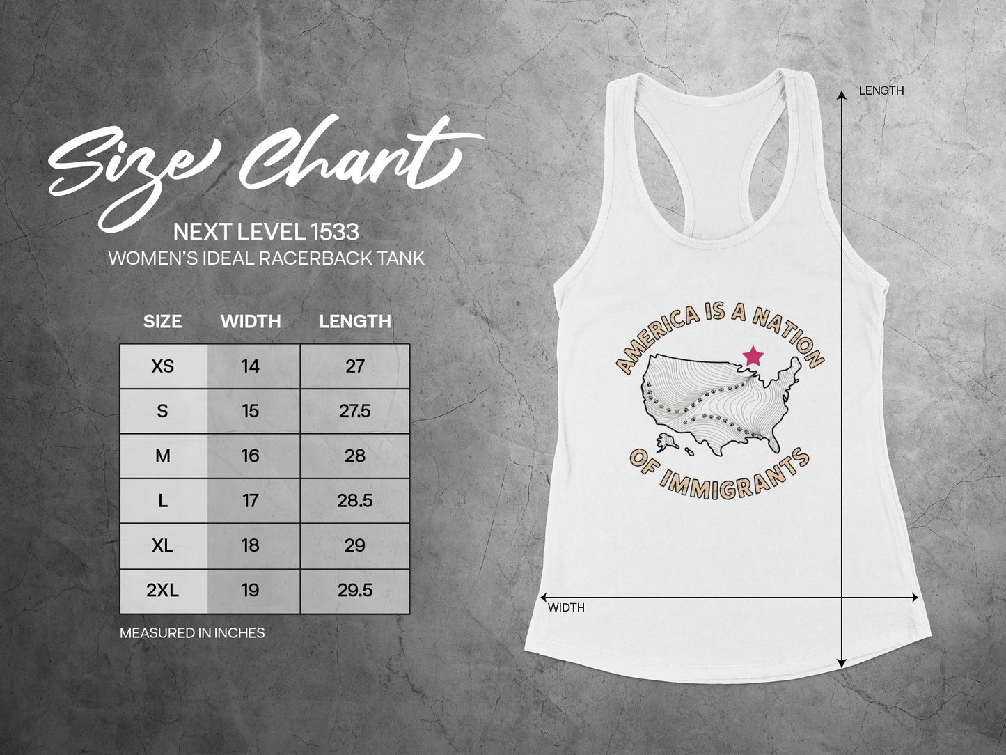 America Is A Nation Of Immigrants Women's Tank