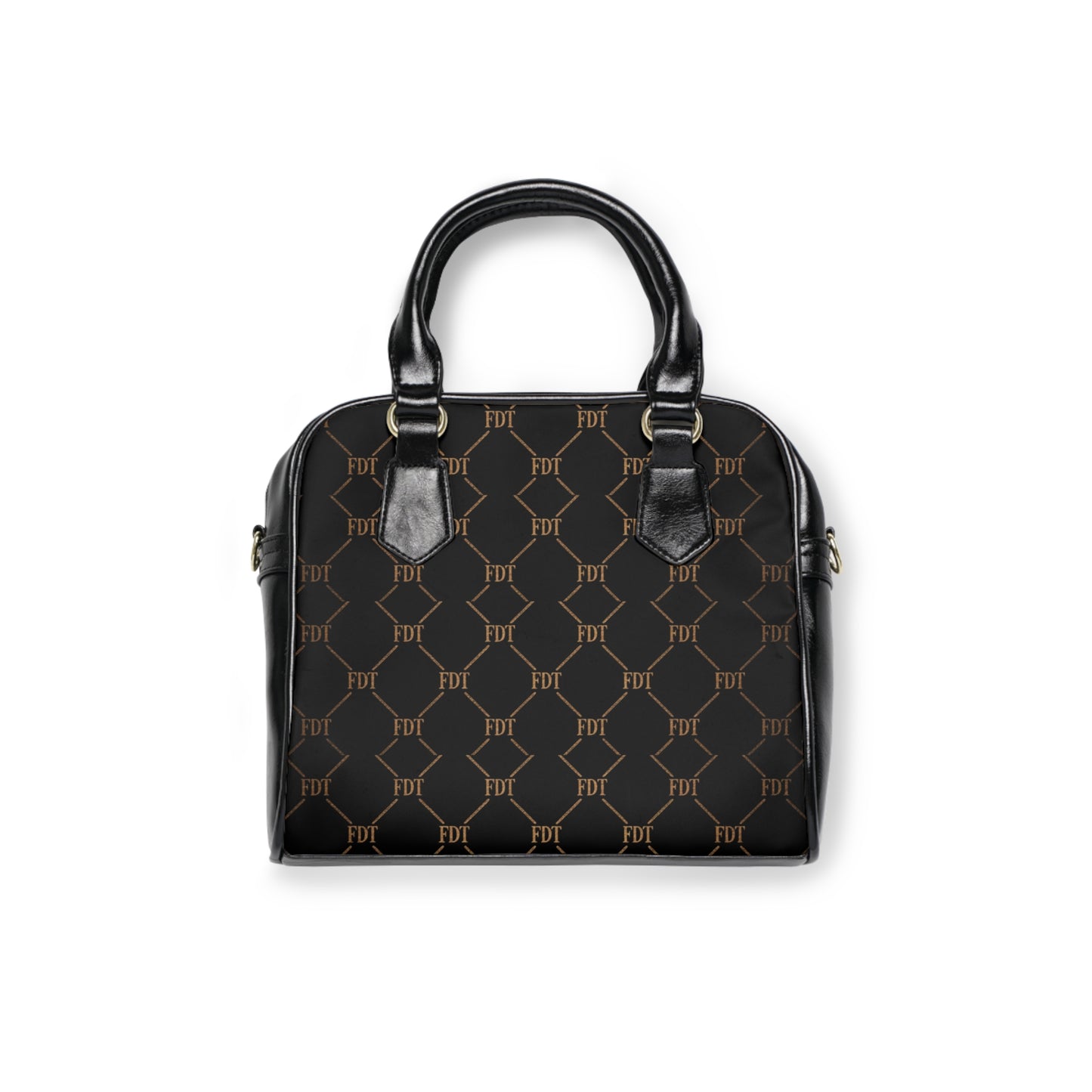 FDT Subtle Monogram Shoulder Handbag Anti Trump Designer Patterned Tote for Everyday Chic
