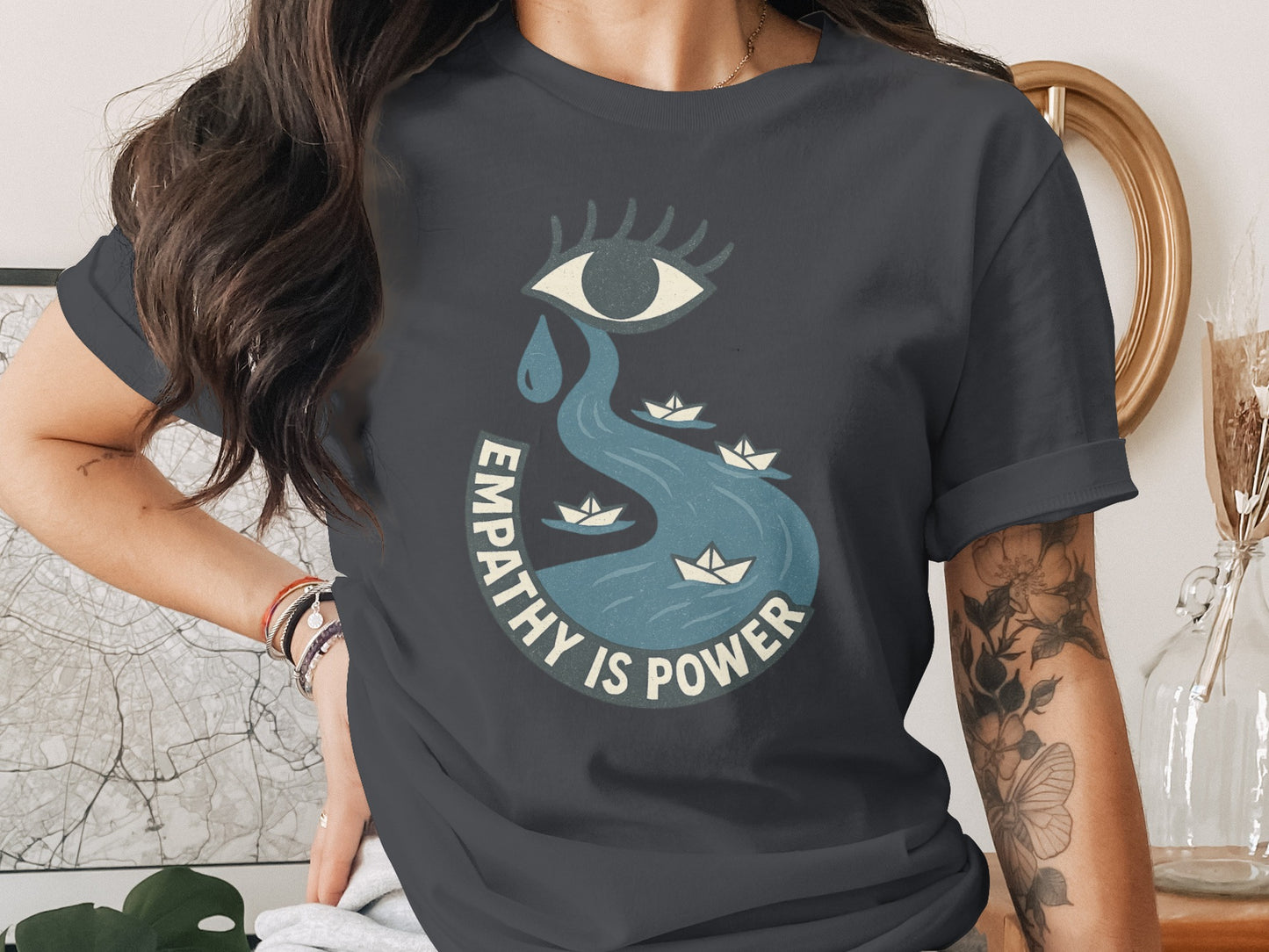Empathy is Power Eye and Tears Graphic Shirt product