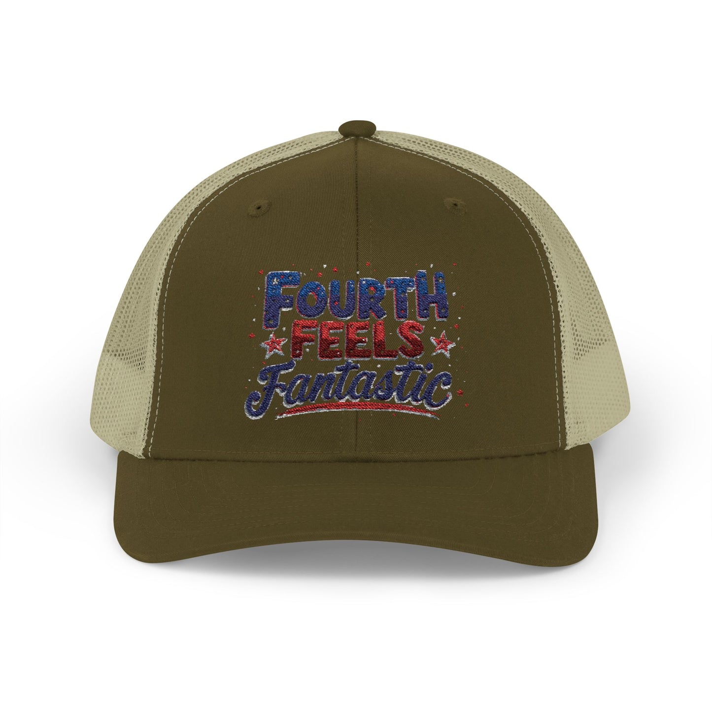 Fourth of July Celebration Snapback Cap - Patriotic Trucker Hat