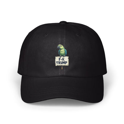 F-k Trump Parrot Embroidered Black Baseball Cap product