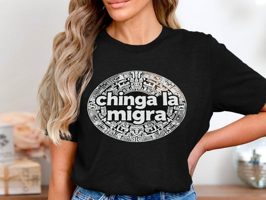 Chinga La Migra Graphic Tee Statement Shirt product