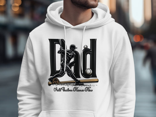 Dad Baseball Player Hoodie Novelty Design product