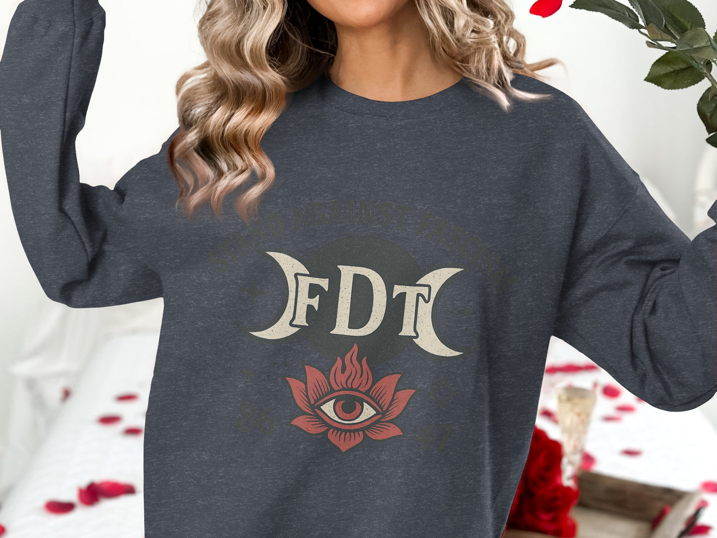 FDT Eye and Moon Design Graphic Sweatshirt product