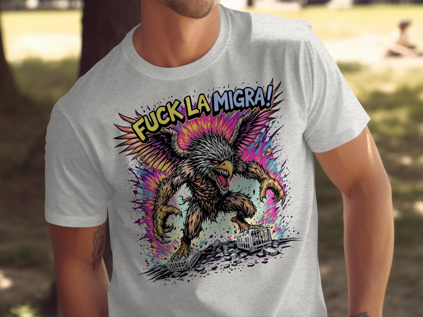 Fuck La Migra Graphic Tee Men's Clothing Product Type