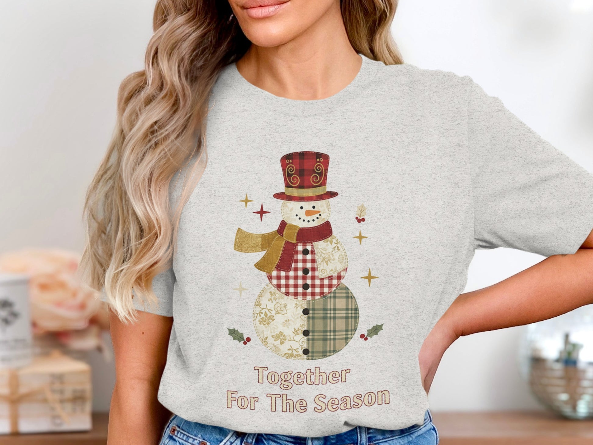 Together For The Season Snowman Graphic Tee