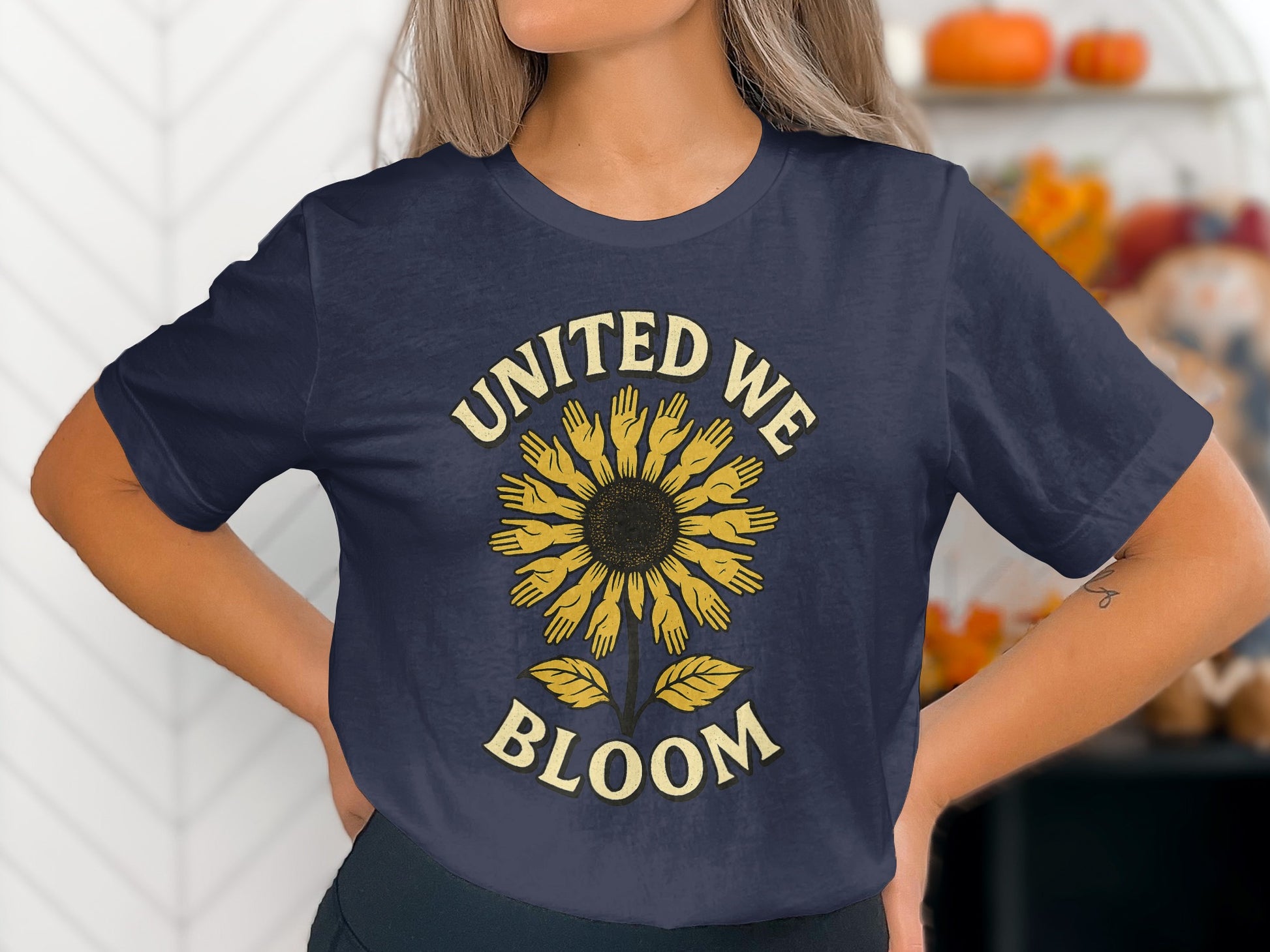 United We Bloom Graphic Print Tee Shirt product