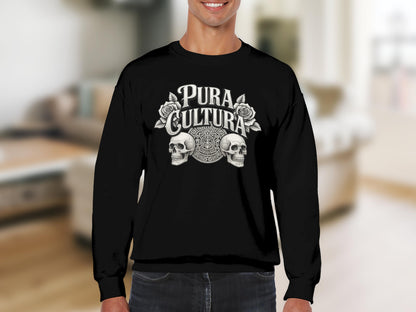 Pura Cultura Skulls and Roses Graphic Sweatshirt product